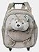 Produktbild Inware 6839 - 3in1 Kindertrolley, Rucksack, Schmusetier Husky, grau/meliert
