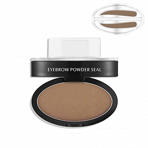 TOPBeauty Beauty Cosmetics Long Lasting Eyebrow Powder Women Eyebrow Stamp Palette Makeup Tool Straight Light Brown
