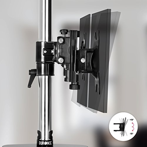 Duronic DM754 Monitor-Standfuß für vier LCD / LED Computer Bildschirme / Fernsehgeräte mit Neig, Schwenk und Rotierfunktion - 5