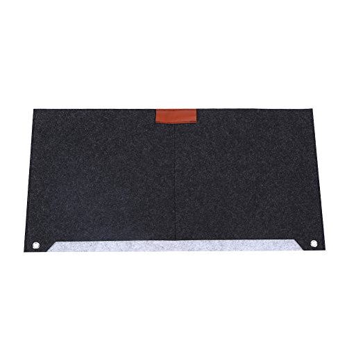 Preisvergleich Produktbild VGEBY Filz Schreibtischunterlage Computer Fliz Multifunktional Matten Mauspad Tischunterlage, Grau