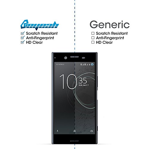 Sony Xperia XZ Premium Panzerglas[Perfekt verbesserte Version], Beyeah Vollständige Abdeckung Schutzfolie aus hochwertigem gehärtetem Glas für Sony Xperia XZ Premium (Schwarz) - 2