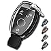 Produktbild Mercedes Benz Schlüsselanhänger-Abdeckung für Mercedes Benz A B C E R M S CLS CLK GLK GLC G Klasse Premium Soft TPU Full Cover Schutz Smart Remote Keyless Key Fob Shell, schwarz