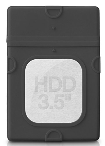 FANTEC Silikonschutzhülle ( Protection Sleeve für 8,89cm (3,5 Zoll) Festplatten, absorbiert Gerätevibrationen, dämpft Stöße und Erschütterungen) schwarz - 2