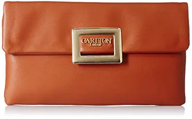 Carlton London Womens Clutch with Pouch (TAN)