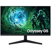 سامسونج 27 بوصة أوديسي G5 G53F، QHD 2560x1440 (2K)، IPS، 200 هرتز، 1 مللي ثانية، HDMI، DP، شاشة الألعاب، LS27FG530EUXUF
