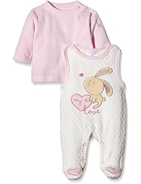 Twins Baby-Mädchen ärmelloser Strampler mit Langarmshirt