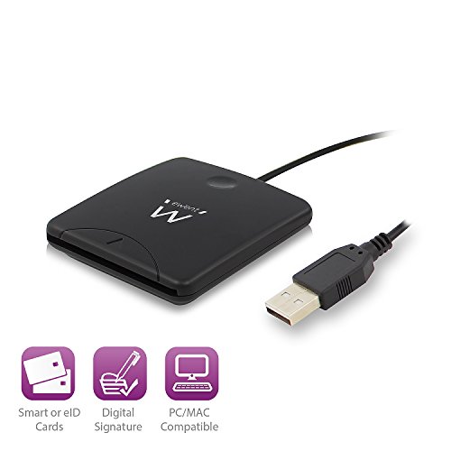 EWENT EW1052 USB Chipkartenleser SmartCard Reader, Plug&Play, USB bus-poweresd, HBCI Fähig, schwarz - 3
