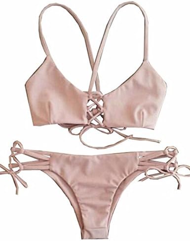 CROSS1946 Sexy Women Bikini Sets Bandage Push-Up Padded Swimwear Swimsuit Bathing Suit Beachwear