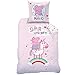 Produktbild KK Peppa Pig Wutz Unicorn Bettwäsche-Set 135/200 + 80/80 cm 100% Baumwolle