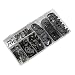 Produktbild Moliies 300pcs Stainless Steel E-Clip External Retaining Ring Assortment Kit Black Oxide 1.5-22mm 9 Sizes Kit with Storage Case