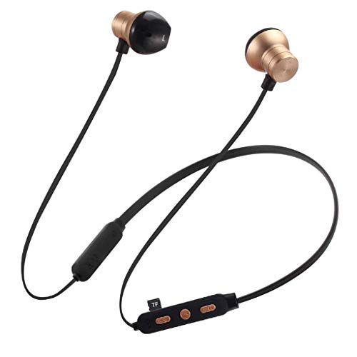 Preisvergleich Produktbild Nackenbügel Bluetooth-Kopfhörer, Stereo-Bluetooth-Ohrhörer IPX5 Sweatproof-Magnetischer Funkkopfhörer mit Mikrofon (Bluetooth-Wiedergabezeit 4,1,6 Stunden) (Color : 2)
