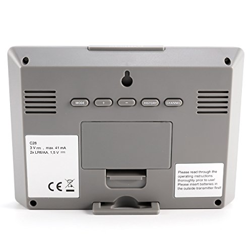 LCD Funkwetterstation Wetterstation Hygrometer inkl. Außensensor Innen- und Außentemperatur mit Wettervorhersage Temperatur Luftfeuchtigkeit - 5