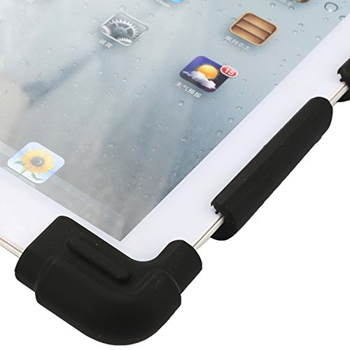NEWSTYLE 8,9-10,5 Zoll Universal Tablet Ständer Halterung Hülle Ultra Slim Flexible Silikon Schutzhülle – Schwarz - 4