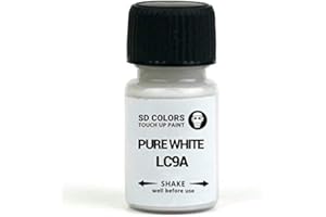 SD COLORS Pure White LC9A Ausbesserungslack, 15 ml, Reparatur-Pinsel, Farbcode LC9A Reinweiß (Just Paint)