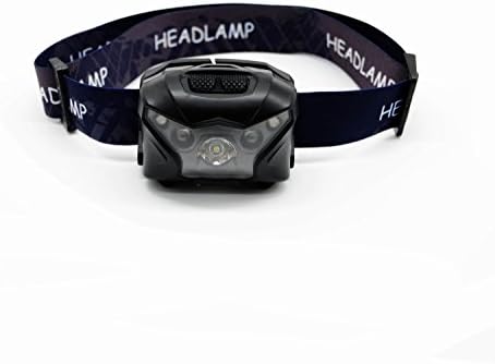 USB Rechargeable LED Headlamp, Head torch, White, Red and UV Purple Light, Waterproof Outdoor Head Torch. For Outdoor/Indoor Activities, DIYer, Camping, Running, Hiking, Cycling, Fishing, Kids