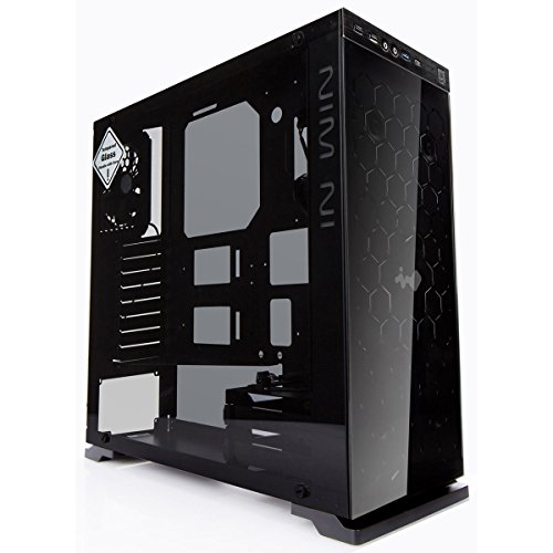 In Win 805C Midi-Tower Negro - Caja de Ordenador (Midi-Tower, Servidor, Aluminio, Vidrio Templado, Negro, ATX,Micro ATX,Mini-ITX, Blanco)