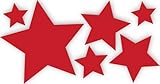 Farbe: rot, einzelne Folienaufkleber, frei positionierbar