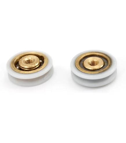 4 Cuscinetti A Rulli In Nylon 3x15x4mm - Per Pulegge Mobili, Porte, Finestre E Progetti Fai Da Te