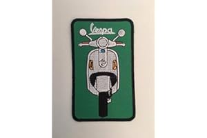 BLUE HAWAI Toppa autosigillante, motivo: Vespa, 6 x 10 cm, colore: blu