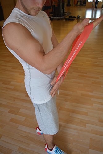 SmartSportStudio ★ 4er Set Premium Therabänder / Fitnessbänder / Widerstandsbänder / Gymnastikbänder / Trainingsbänder / Loop Resistance Bands ★ jetzt 30% stärker ★ mit Transportbeutel und deutscher Übungsanleitung ★ aus 100% Naturlatex ★ Ideal für Reha, Physiotherapie, Pilates, Yoga, Crossfit u.v.m. ★ Workout Zuhause und Training im Freien - 6