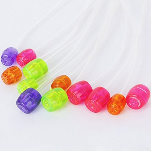 PIXNOR 12 bunte afghanischen tunesischen Kunststoff Teppich-Haken-Stricknadeln (3.5 mm bis 12,0 mm) - 4