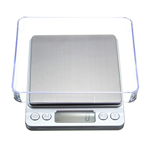 KING DO WAY 200g*0,01g Digitale Taschenwaage,Digitale Küchenwaage mit SimpleTaste,Mini Goldwaage Münzwaage,elektronische waage,Briefwaage,Tara-Funktion mit Hintergrundbeleuchtung (Ohne Batterie) - 6