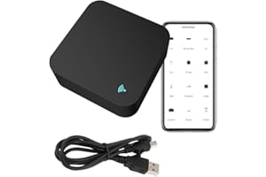 MIGTEC Mando Remoto Universal WiFi a Distancia Infrarrojo Compatible con Tuya. Control Remoto IR Smart Home. Alexa, Google Home, Smart Life. Controlar TV, Aire Acondicionado, Cuadrado Negro