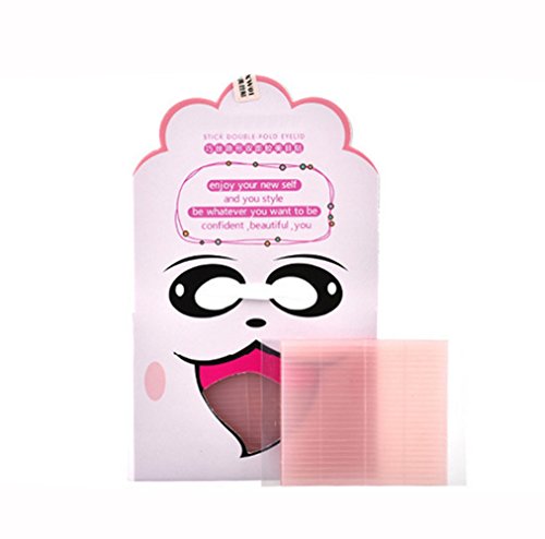 150 pcs EyelidsFiber Strip Natural Beautify Eyes Transparent Makeup Clear Eyelid Stripe Big eyes Invisible Double Fold Eyelid Sticker Double Eyelid Tape Tools Professional Waterproof Magic Eyes Stickers Makeup Tools (150PCS)
