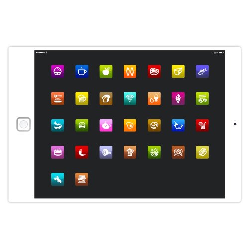 Glas-Schneidebrett mit Motiv im Tablet-PC-Design, Grösse 20×28,5cm - 3