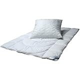 BeCo BW101249 Bettwaren-Set, 155 x 220 cm Bettdecke und 80 x 80 cm Kopfkissen