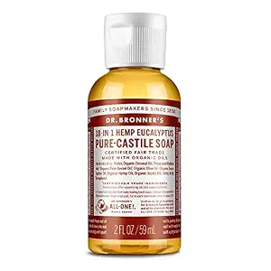 Dr. Bronners Organic Castile Liquid Soap Liquid, Eucalyptus, 2 Ounce