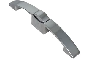 MARVIX Poignée de verrouillage à bouton poussoir chromé 128 mm pour placard, camping-car, caravane ou bateau