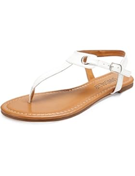 SANDALUP Metall-Elemente Damen Sandalen