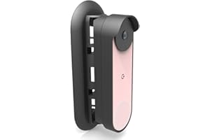 AOKICASE Soporte para timbre de puerta Google Nest, protección antirrobo, montaje sin taladrar, soporte para Google Nest, cubierta, no bloquea el timbre (negro), A371