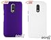 For Motorola Moto G 4th Gen Plus [COMBO OFFER]: Unistuff™ Matte Finish Hard Shell Ultra Thin Bumper Back Case Cover for Motorola Moto G 4th Gen / Moto G4 / Moto G Plus, 4th Gen / Moto G4 Plus (Purple, White) RS.299.00