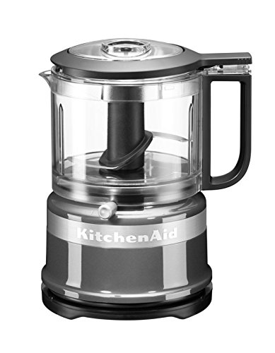 KitchenAid 5KFC3516ECU, Mini-Food-Processor, Großartig zum Hacken, Vorbereiten von Dressings und Saucen, KONTUR-SILBER