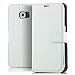 Produktbild Saxonia Tasche Samsung Galaxy S6 Edge Hülle Flip Case Schutzhülle Handytasche mit Kartenfach Weiß