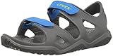  Crocs Swiftwater River Sandal K, Sandalias con Punta Abierta Unisex niño, Gris (Slate Grey/Ocean 01o), 25/26 EU