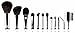 Coastal Scents Brush Set with Case - 12 Piece