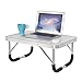 Produktbild Laptop-Schreibtisch-Notizbuch-Tabelle, faltbarer Aluminiumcomputer-Stand, Frühstücks-Serviertablett für Sofabett-Krankenhaus