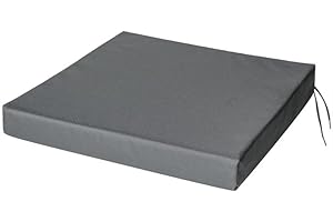 HOLOMAALAHI cojín de Asiento Exterior Lavables 19"x20"(48x50cm) 5cm Cojín de Silla Grueso e Impermeable. Espuma para Cocina, Comedor, Sala de Estar y jardín, Funda extraíble con Cremallera para