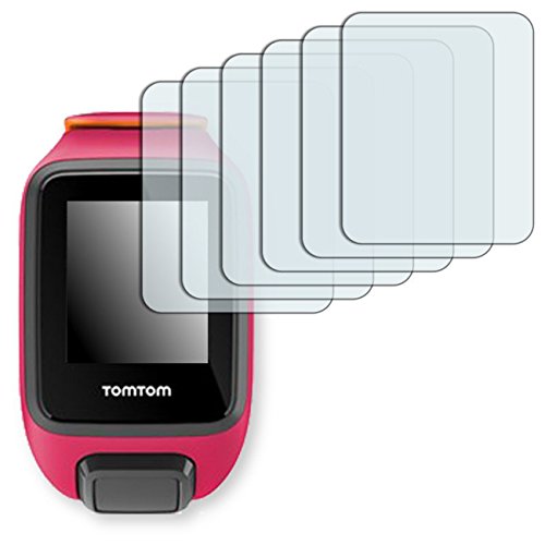 GOLEBO 6 x Protectores Pantalla Tomtom Runner 3  L  mina Protectora Adhesiva Invisible Crystal Clear  Fabricado en Alemania 