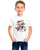 CAMISETA DIBUJO ESQUELETO ROYALE TALLA INFANTIL (7/8)