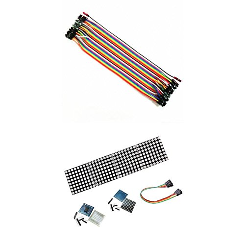 MagiDeal MAX7219 Dot Matrix 8x8 LED Display Module Arduino wtih Dupont Wires