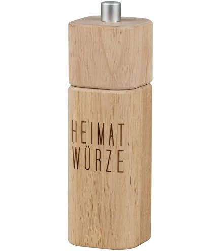 Räder 'Meer Als Worte' Pfeffermühle – Aus Bambus, Mit Keramikmahlwerk, Ø 6 Cm, Höhe 15 Cm