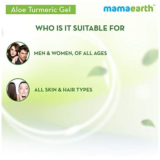 Mamaearth Aloe Turmeric Gel From 100 Pure Aloe Vera For Face, Skin