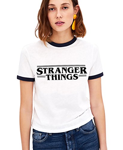 Shirt Ringer Tee Best Friends T Shirt Teen Girls Shirts Cute Short Sleeve Round Neck Printed Casual Letter T Shirts Tops for Women's