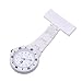 Produktbild hsy® Schwesternuhr Pulsuhr Ansteckuhr Krankenschwesteruhr Quarz mit Brosche weiß neu