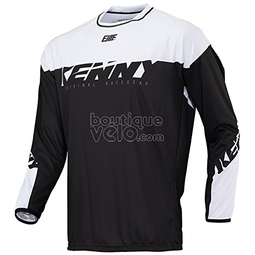Maillot enfant KENNY BMX Elite noir/blanc 2018 (XS)