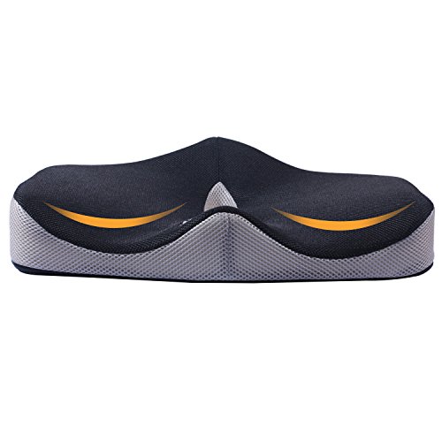 augymer Steißbein Memory Foam Sitzkissen, Komfort Orthopädisches Sitzkissen für Stühle, Autos, Flugzeug, Rollstühle, und Schmerzen im unteren Rücken, Steißbein, Steißbein, Ischias, Beckenbereich, Schmerzen, Prostata - 5